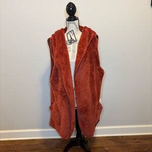 Zenana Outfitters. Oversized sweater vest. Burt Orange color.